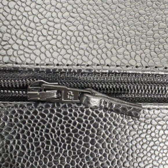 CHANEL Classic Black caviar jumbo Classic Double Flap Large Authentic Pre-Owned - Picture 4 of 15